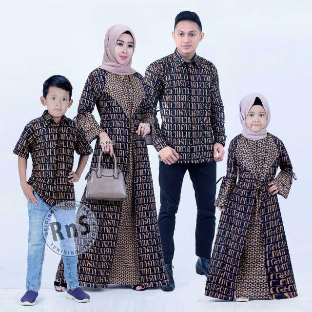 Batik Couple Keluarga Jezzy (bisa Di Beli Secara Teepisah) Nyaman Dan Elegan By Batik Putra Hadi
