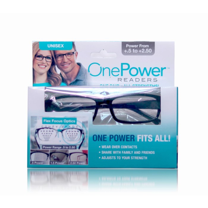 Kacamata Baca Plus Auto Focus ONE POWER READERS Pria Wanita Ajaib Multifungsi Original Ampuh 100% Co