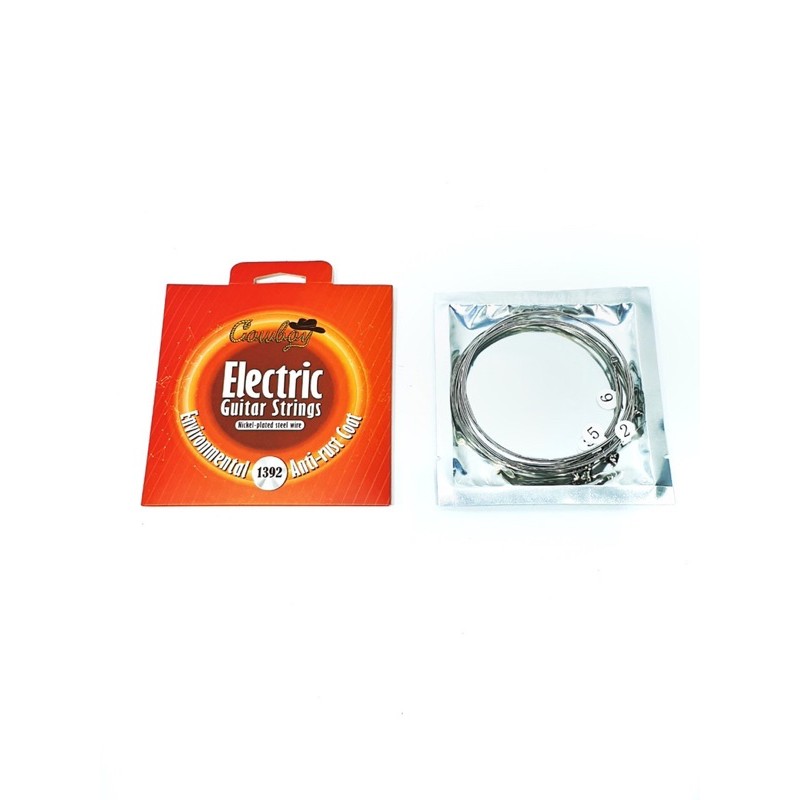 Senar Gitar Elektrik String Merk Cowboy Original Ukuran 009 dan 010 Bonus Pick Murah Jakarta