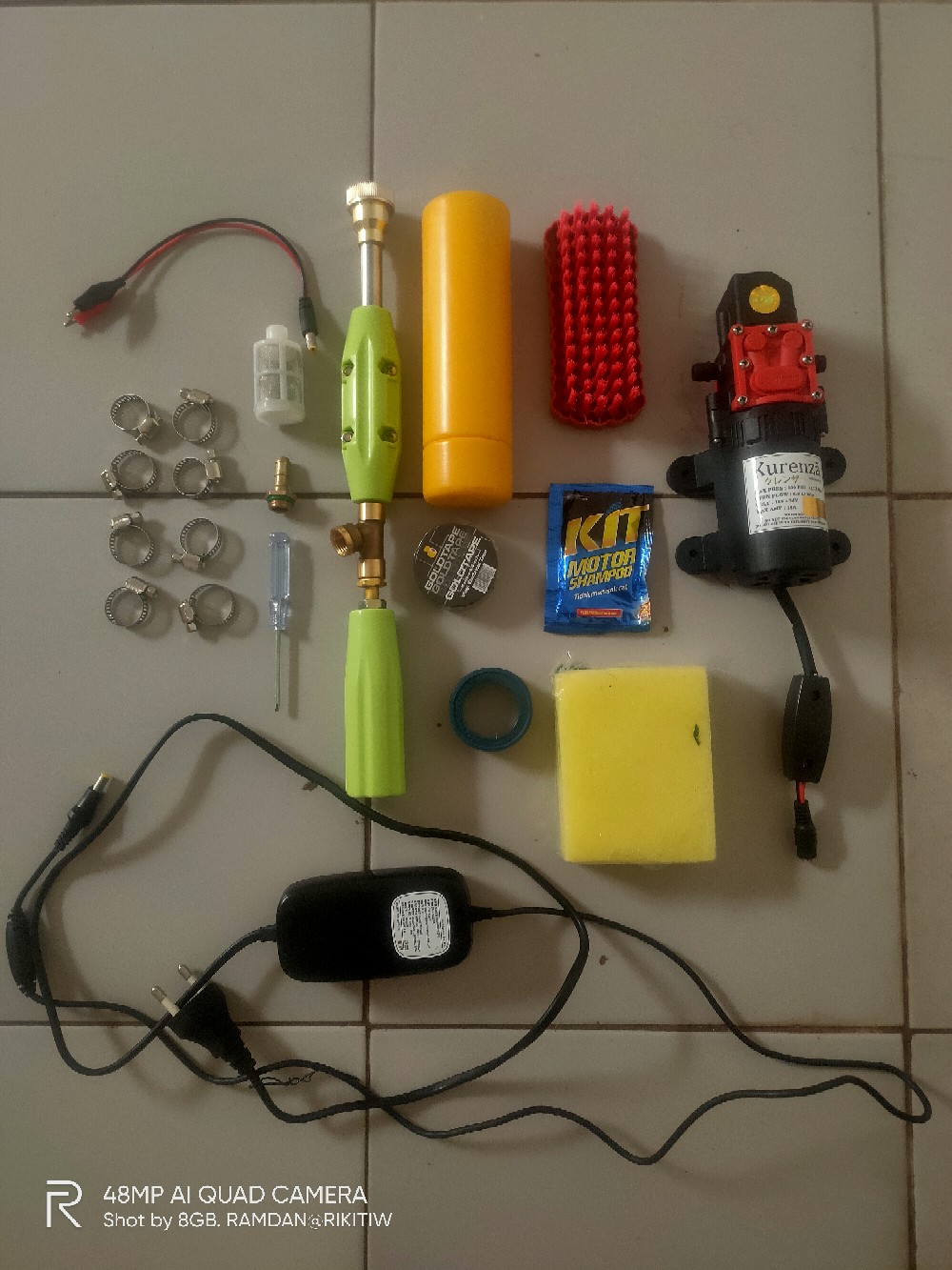 Paket Komplit Tanpa Selang 340psi  Otomatis Water Pump Dc Dinamo  Diafragma Elektrik Motor  Air