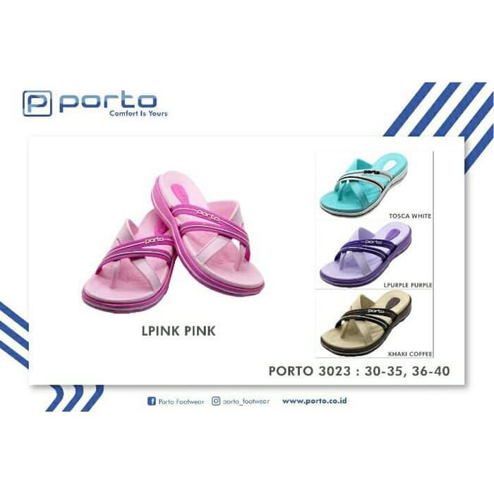  SANDAL  JEPIT EMPUK S36 40 SENDAL KARET  WANITA MERK  PORTO  