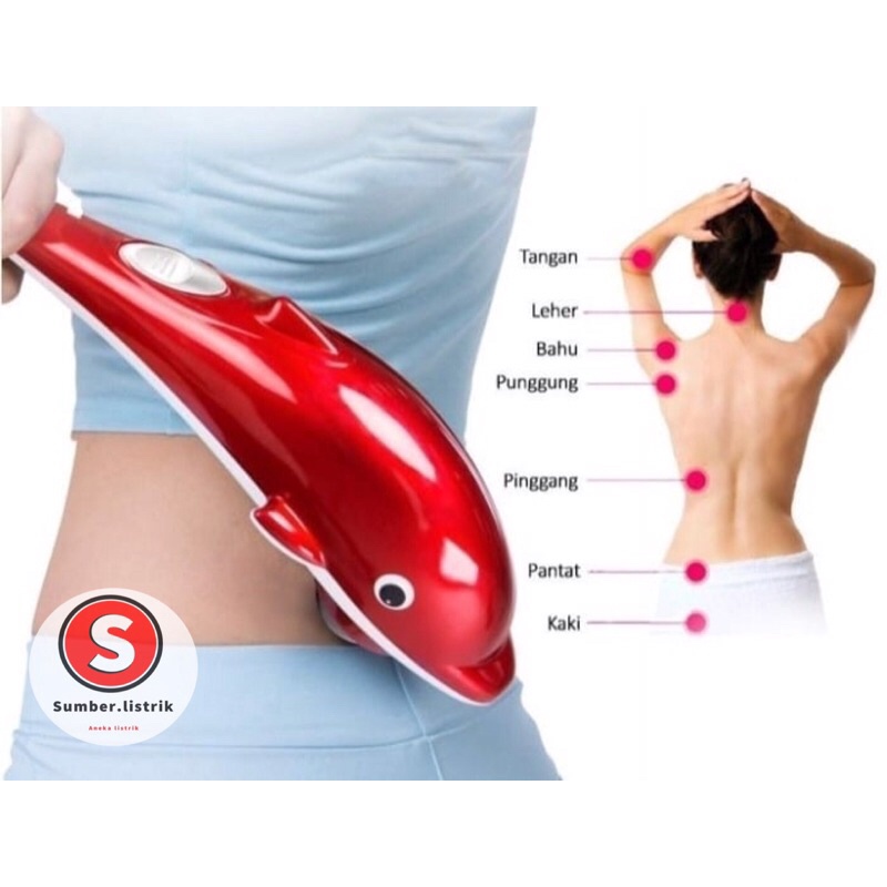 Alat Pijat Elektrik Terapi Infrared Dolphin Massager