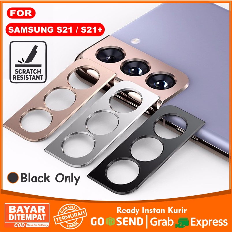 Pelindung Kamera Frame Metal Samsung Galaxy S21 &amp; S21 Plus Tempered Glass Camera Ring Metal