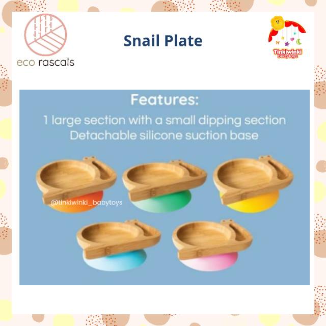 Ecorascals Bamboo Snail Plate