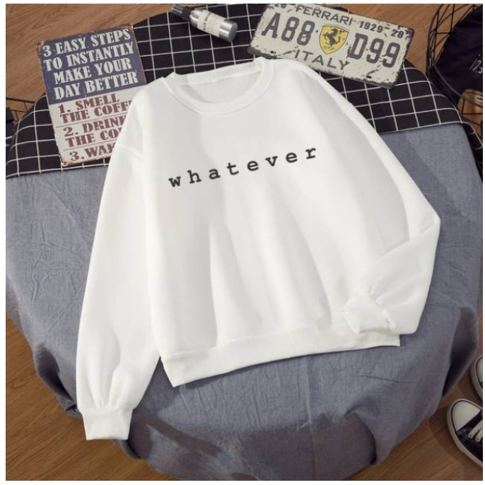 SWEATER UNISEX WHATEVER  TEBAL PREMIUM TERBARU,