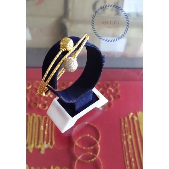 Gelang tinju variasi emas kadar 375