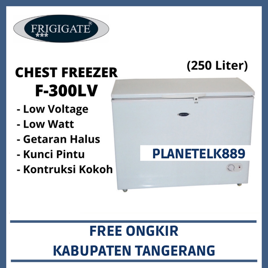 FRIGIGATE F-300LV CHEST FREEZER FRIGIGATE 250 LITER PROMO FREE ONGKIR