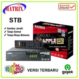 Receiver Tv Set Top Box Matrix Apple DVB T2 Digital Original Garansi