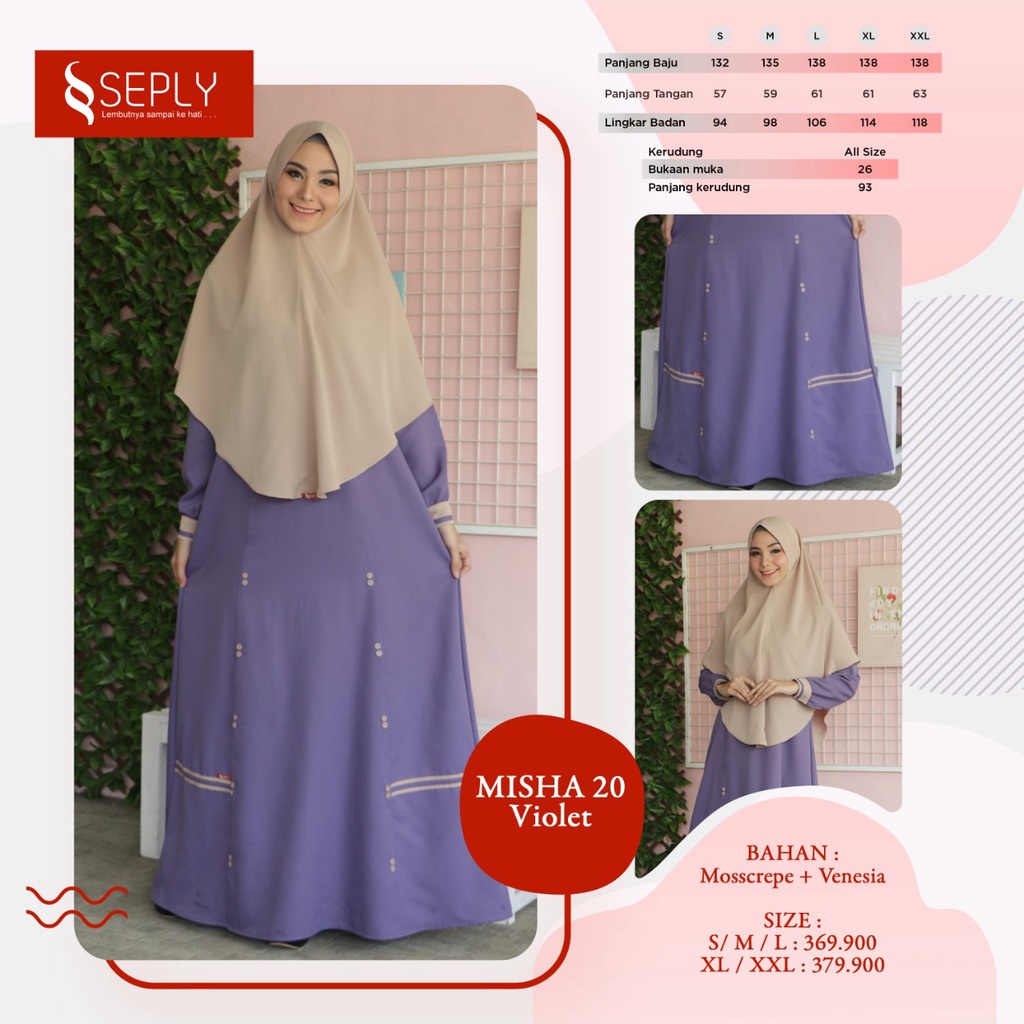 GAMIS TERBARU 2021 SEPLY MISHA 20 VIOLET