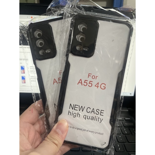 Oppo A55 4G Spigen Fusion TPU Premium Casing Soft Case Bening Bahan Akrilik
