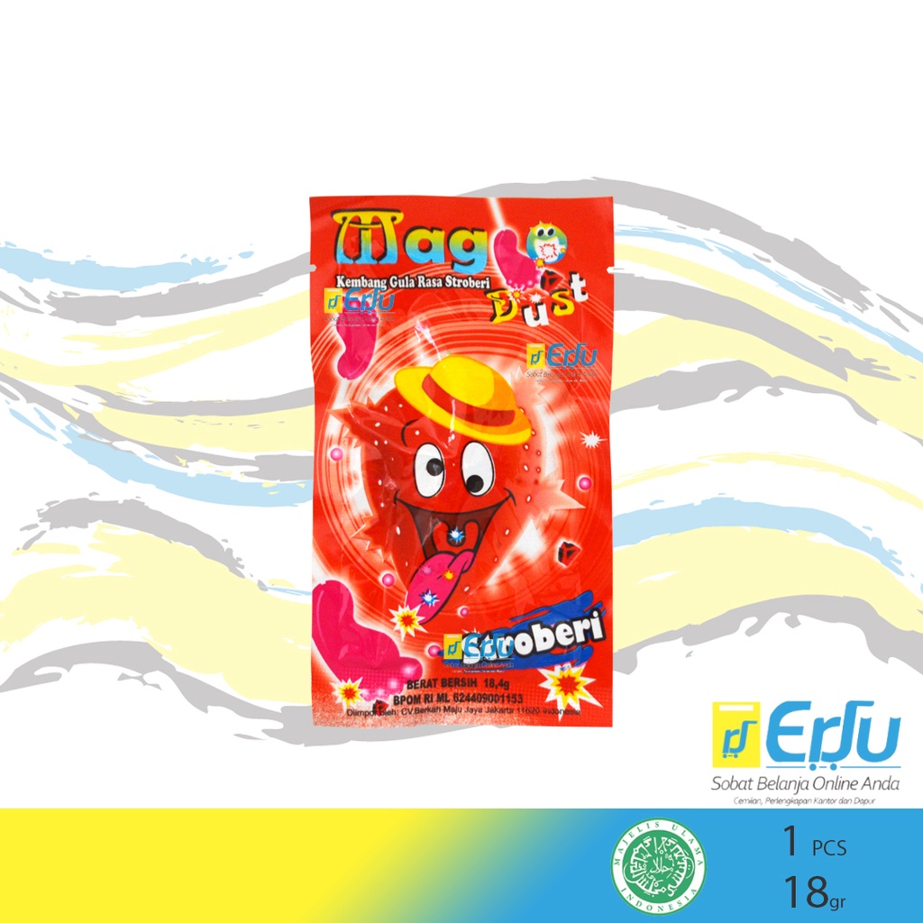 

Magic Dust Strawberry Permen Kaki Kembang Gula Rasa Stroberi - 18gr