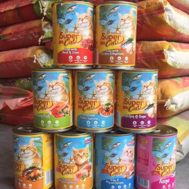 Supercat kaleng 400gr / Wet food supercat kaleng 400gr