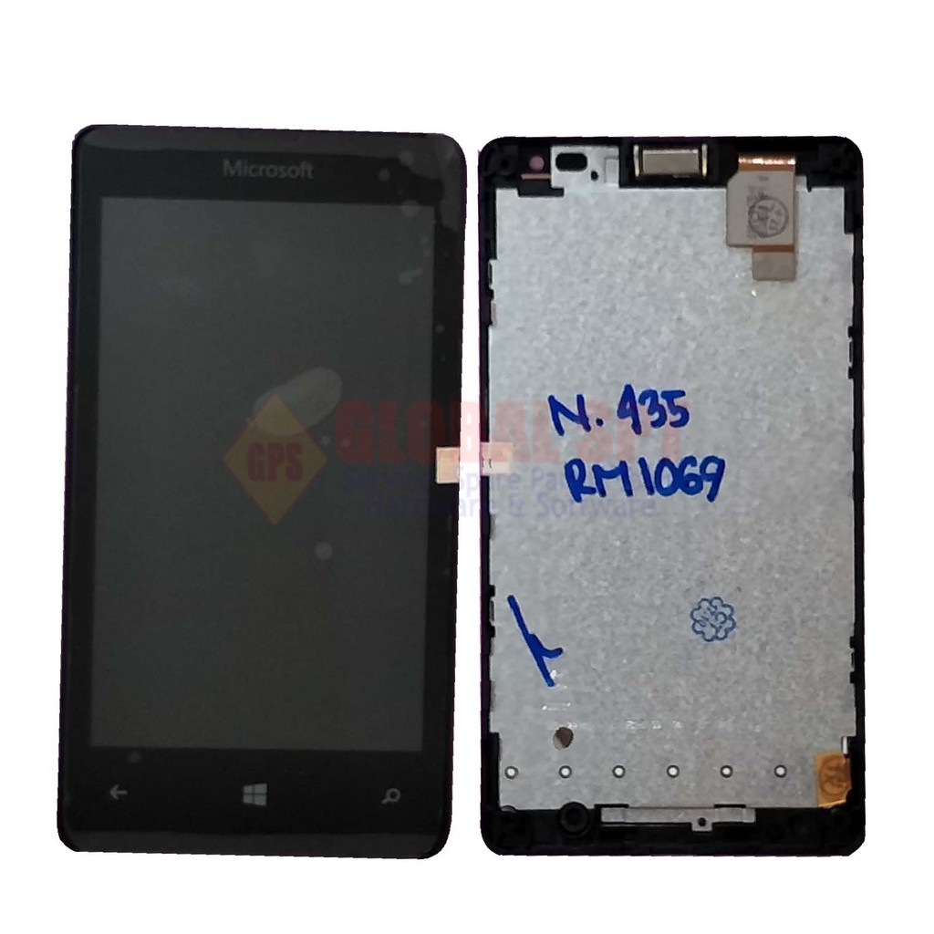 LCD NOKIA 435 / MICROSOFT RM1069 FULLSET TOUCHSCREEN WITH FRAME