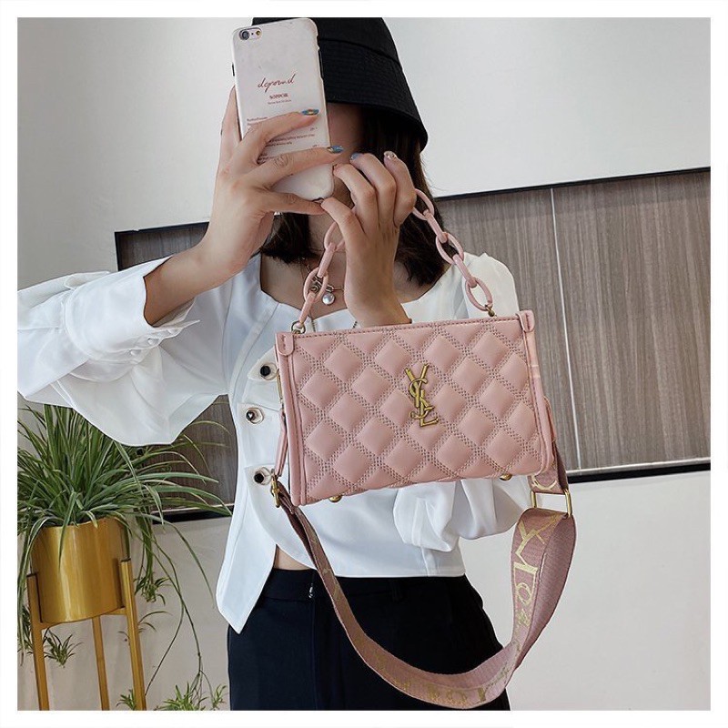 TI 3043 -  TAS SELEMPANG IMPORT KOREA WANITA MURAH BATAM PESTA - E