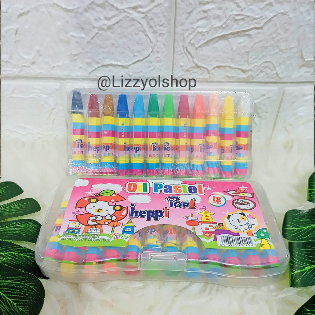 

Crayon Oil Pastel heppi 12 Warna