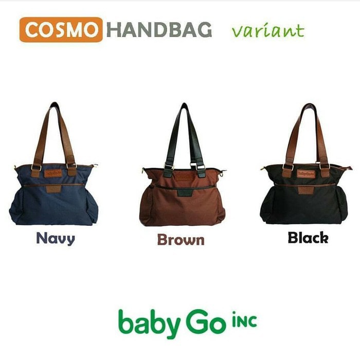 Baby Go Inc - Cosmo Handbag (Baby Diaper Bag) BROWN