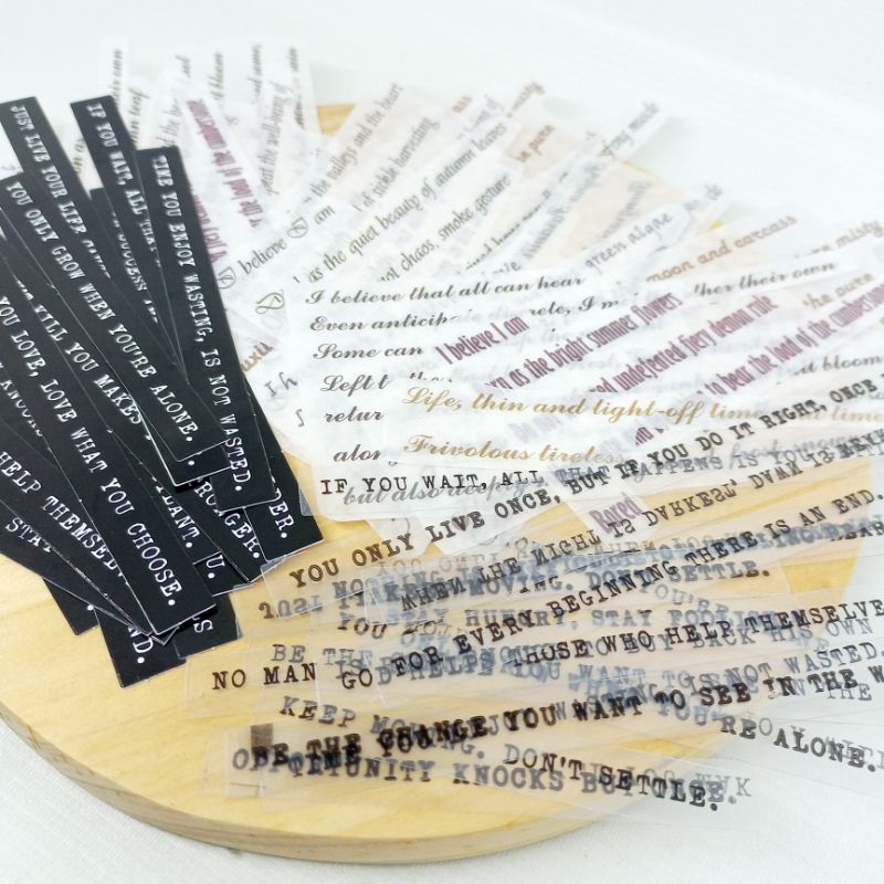 

Aesthetic Sentence Wording Sticker Scrapbook Jurnal // Dimino