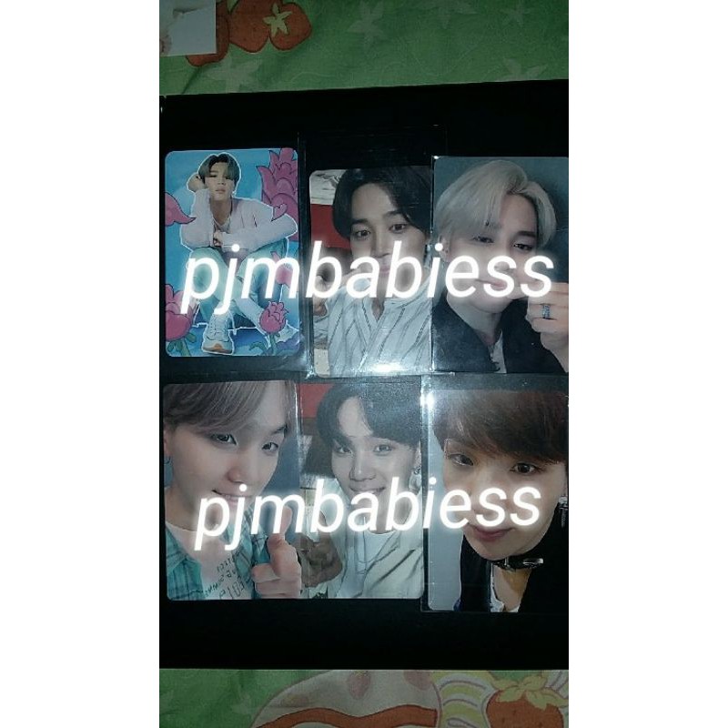 PHOTOCARD BTS OFFICIAL JIMIN SUGA LIGHTS FAKELOVE THE JOURNEY SELCA UMJ TRANSPARENT