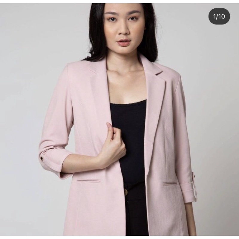 blazer formal pink merk connection