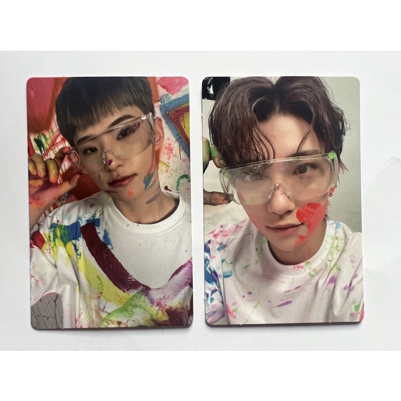 photocard seventeen face the sun carat ver hoshi & joshua