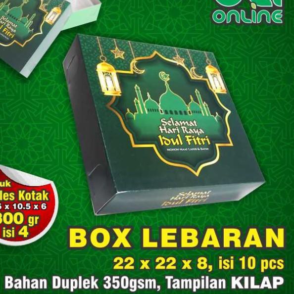 

➫ Box Lebaran / Dus Idul Fitri /Kardus lebaran 22x22x8 isi 10pcs ✫