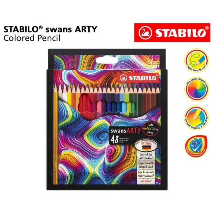 

Sale!!! Stabilo Swans Arty Colored Pencils 48 Pcs / Pensil Warna Isi 48 Pcs Murah