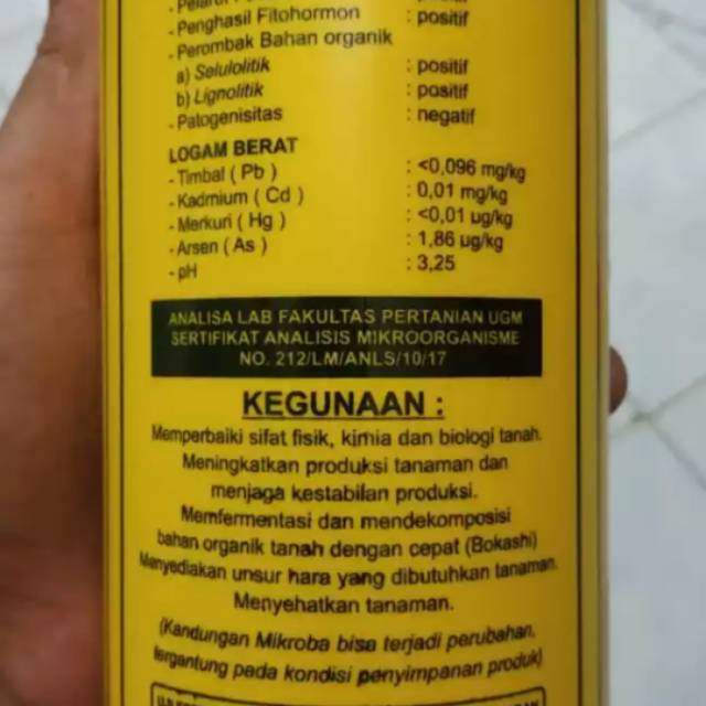 pertanian pupuk cair em4 1 liter EM4 Pertanian Pupuk Cair Organik