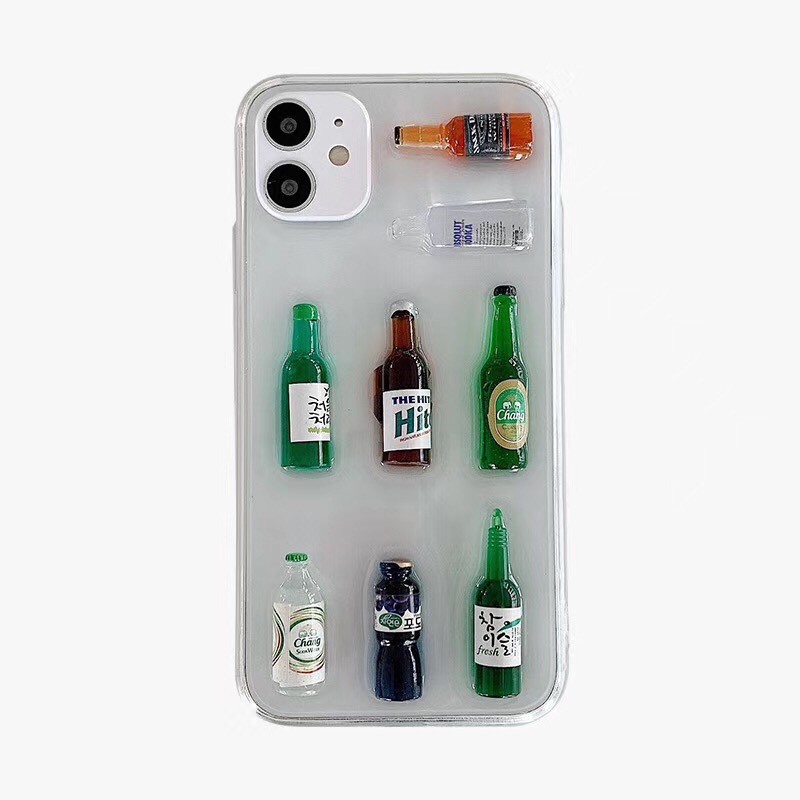 Bottle 3D Case Oppo A57 2020 A9 A5 A53 A31 A52 A72 A32 4G 5G A91 Reno 8 7 6 5 8z 4 3 2 2f pro