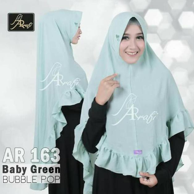 Hijab Ar Rafi AR 163 Hijab syar'i jilbab instan kerudung branded Hijab rempel khimar jumbo nyaman