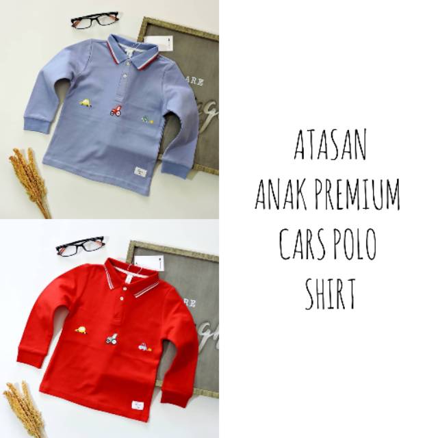 LD1 - ATASAN ANAK PREMIUM DINO POLO SHIRT (PREMIUM IMPORT)