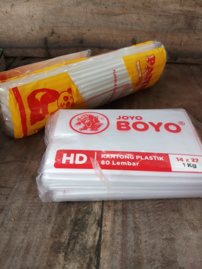 Sedotan Putih Bengkok Cap Panda