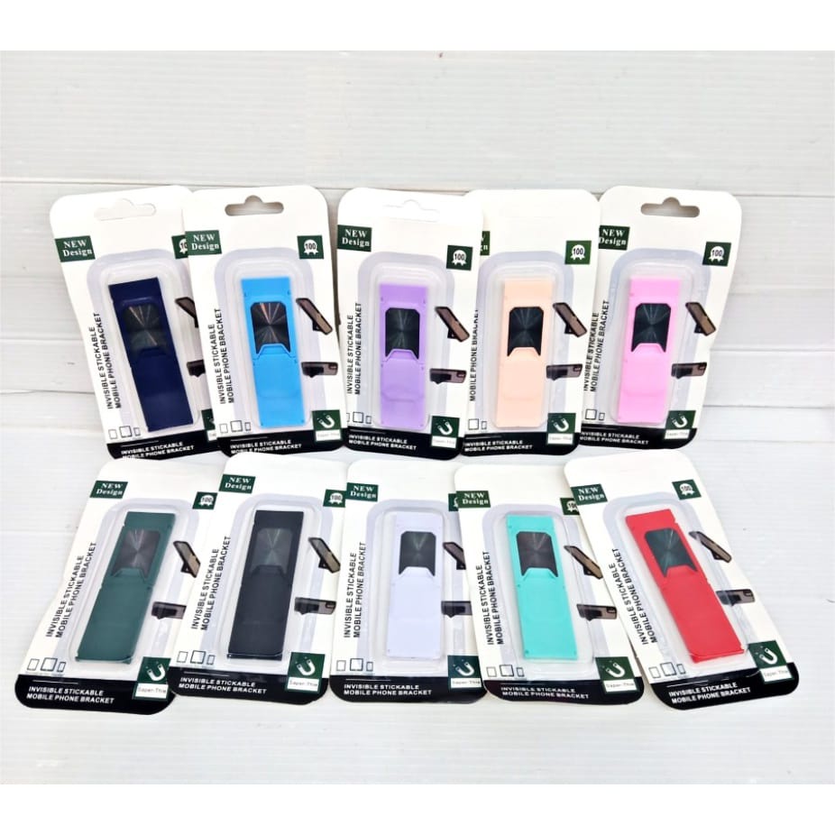 Phone holder grip universal / stand holder stickable triangle 3M / stand holder