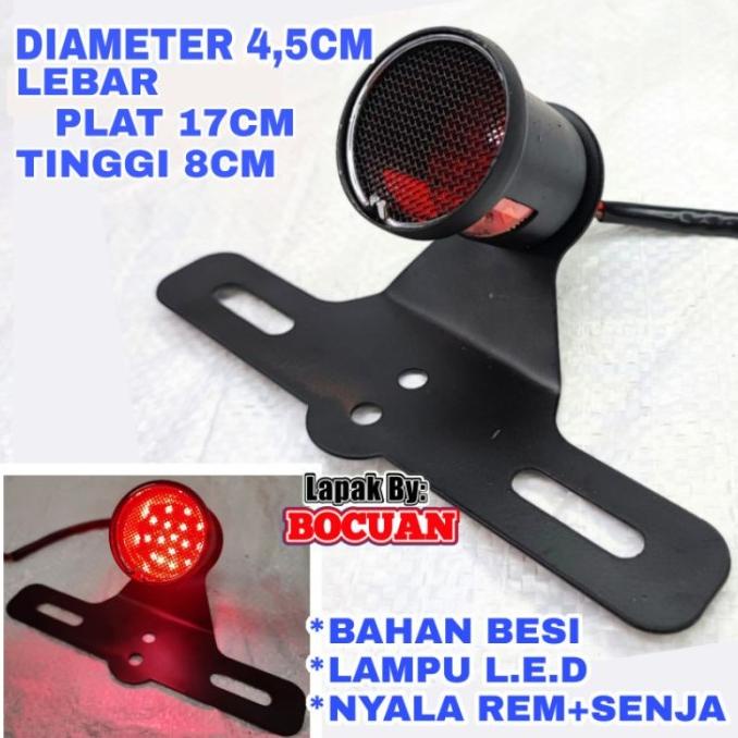 Lampu stop led japstyle motor custom cafe racer rem belakang Japs