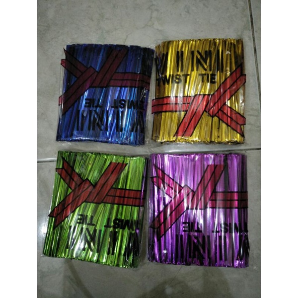 

Pita Kawat Potong / Tali Kawat Potong / Twist Tie / Tali Kawat Parcel