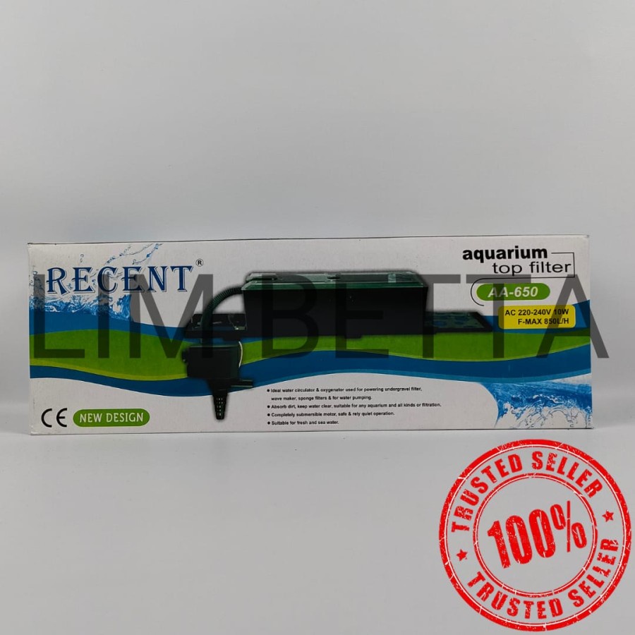 AQUARIUM TOP FILTER RECENT AA-650 / TOP FILTER 3 IN 1 AQUARIUM