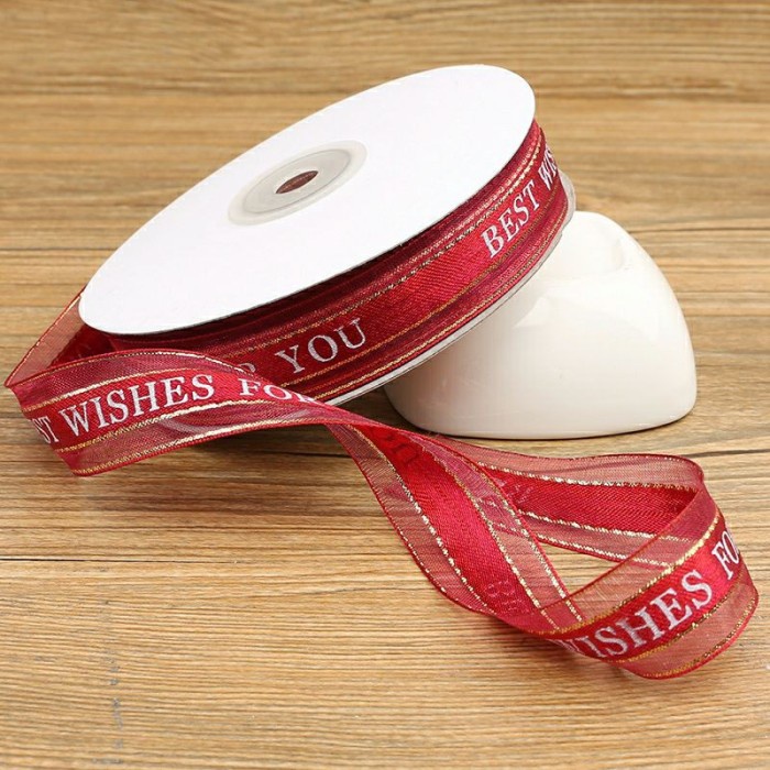 

Pita lace roll / "best wishes for you" / pita kado/ pita kue - Red