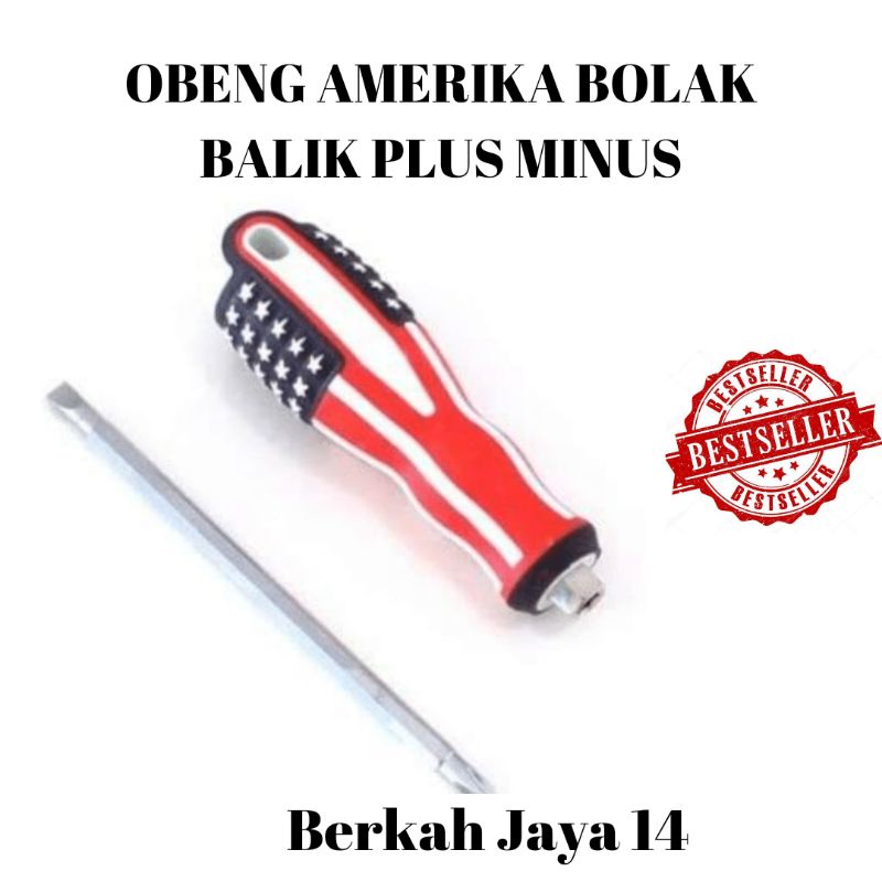 OBENG AMERIKA BOLAK BALIK PLUS MINUS BAHAN BESI TEBAL KUAT HARGA MURAH BERKUALITAS