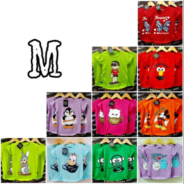 Kaos anak three point diatro