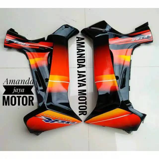Sayap Luar Dalem Yamaha Fizr F1zr Foswan Warna Hitam Oren Plus Striping List Shopee Indonesia