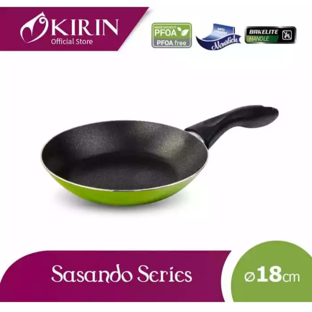 Frypan Teflon Kirin Sasando 18 cm Penggorengan Teflon Kirin 18cm Wajan Kirin Non Stick