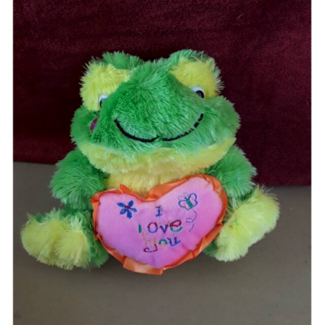 Boneka katak/kodok love murah termurah