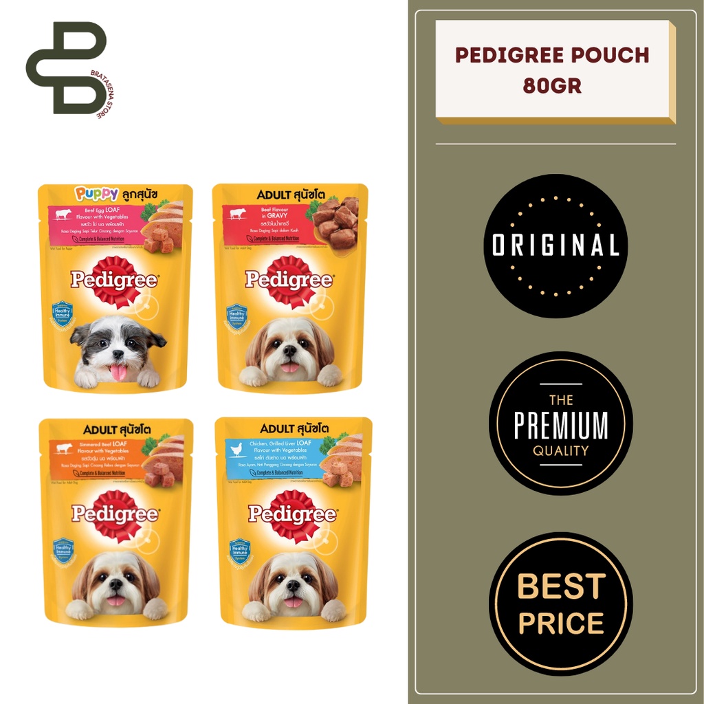 PEDIGREE POUCH 80GR // MAKANAN BASAH ANJING