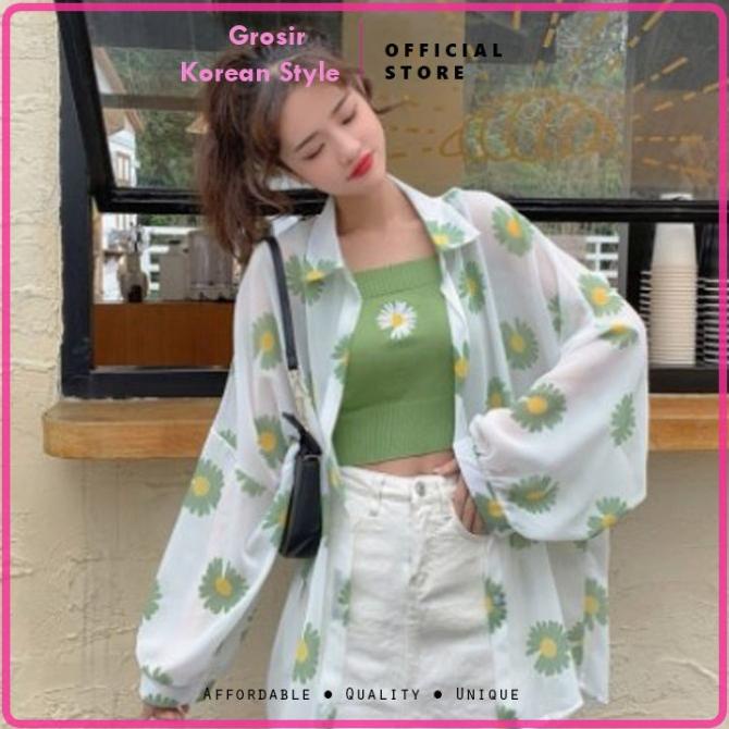 kemeja hoodie oversized outer style korea import cotton