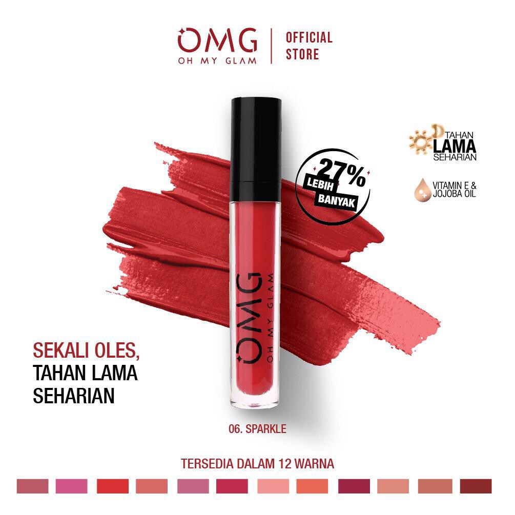 (CYBER) COD TERMURAH OMG OH MY GLAM Matte Kiss Lip Cream