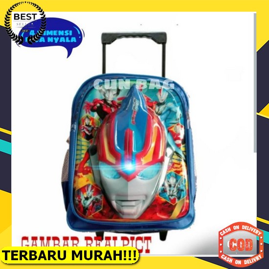 Tas Ransel Anak Kekinian Polos Tahan Air Embos Tk Cowok Karakter Timbul Terlaris R2B4 Mini Kecil Pre