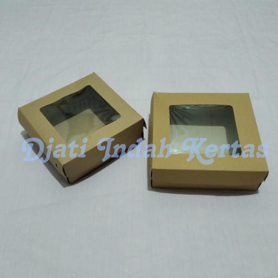 Dus Donat ( KACA ) Besar Uk. 27x18.5x5.5 Kardus Donat Coklat isi 100pcs