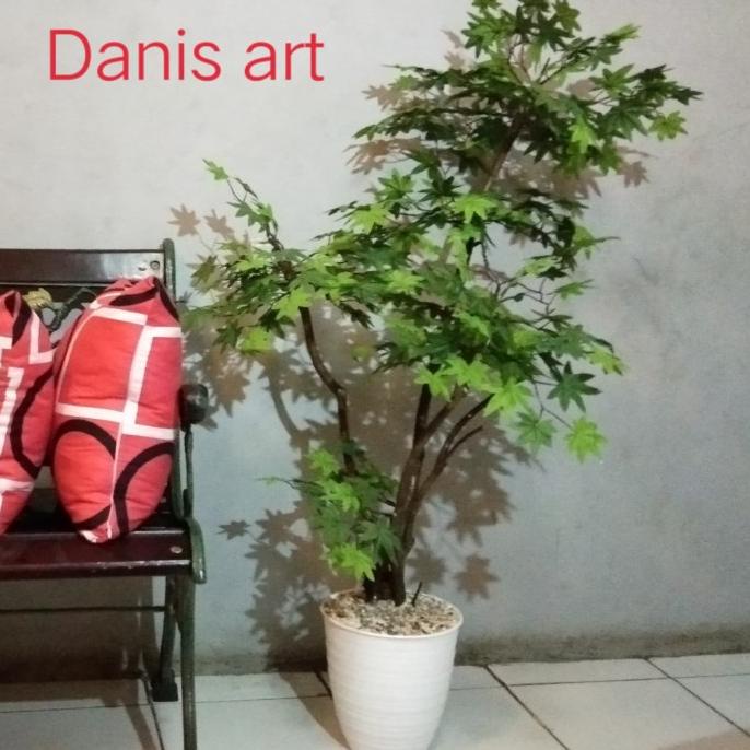 Bonsai Pohon/ Bonsai maple/ Pohon plastik/ Bonsai palsu