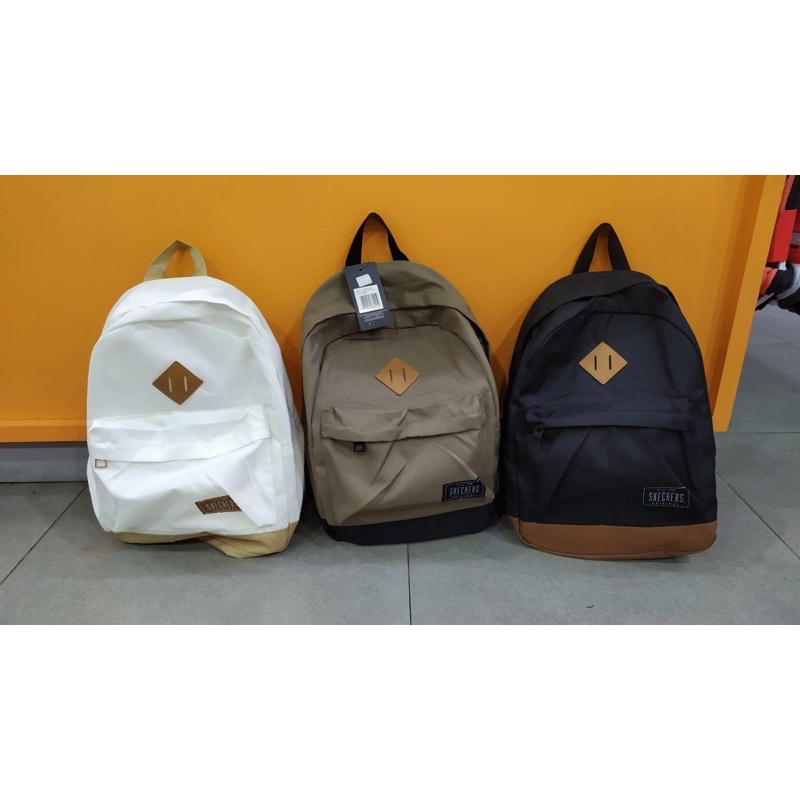 Ori Sale Ransel backpack Anak Sekolah SKECHERS Putih Cewek cowok
