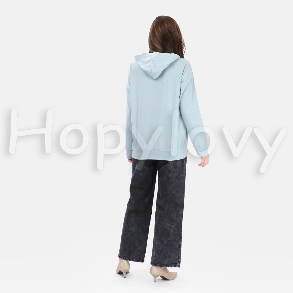 HOPYLOVY Sweater Hoodie Wanita Motif Daisy