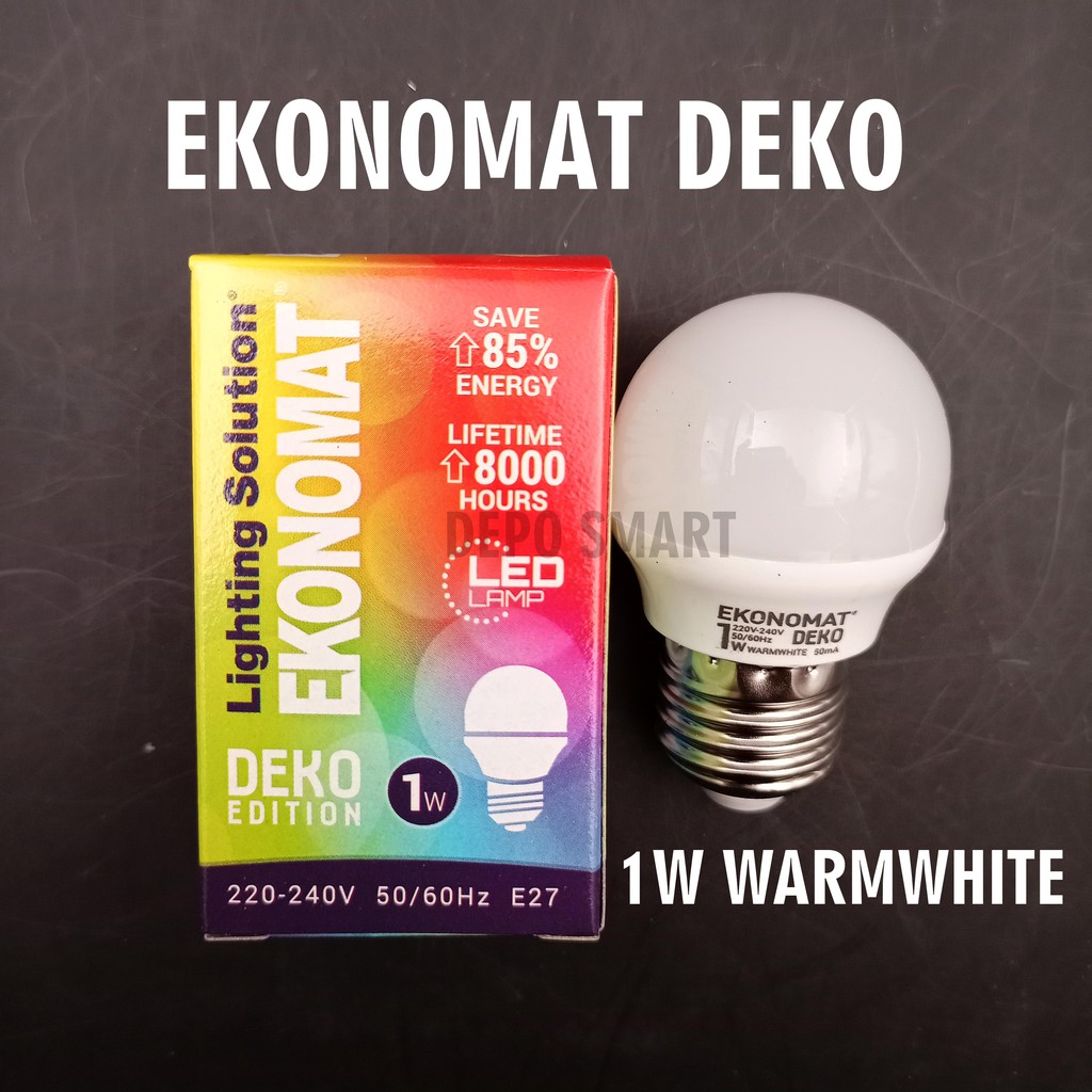 Jual Lampu Led Ekonomat Deko W Warmwhite E Lampu W Murah Hemat